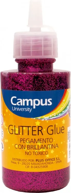 PEGAMENTO GLITTER 60GR ROSA
