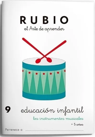 CUADERNO RUBIO EI 9  INSTRUMENTOS MUSICALES