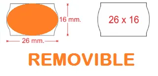 ETIQUETA 26X16 FLUOR REMOVIBLE Open