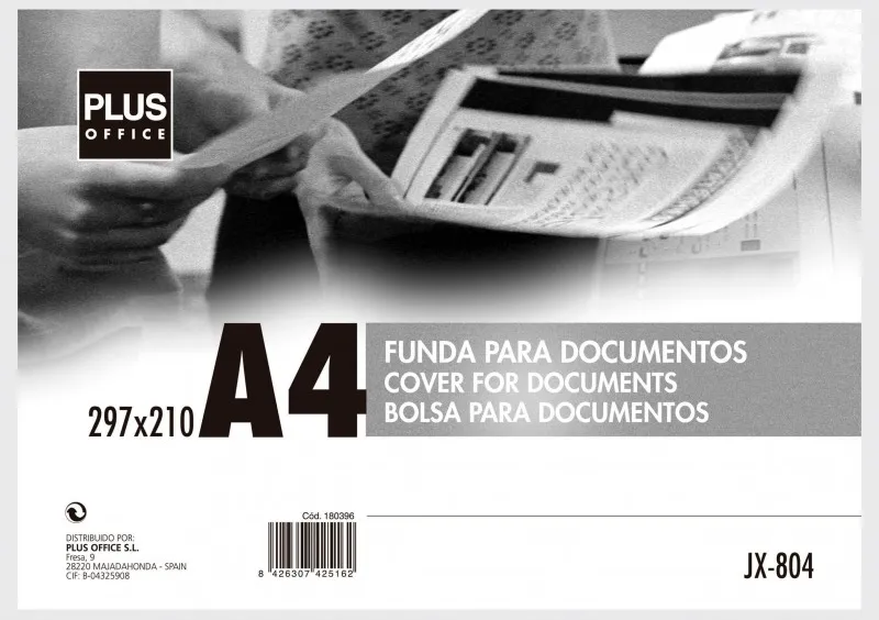 FUNDA DOCUMENTOS MAKRO RIGIDA A4