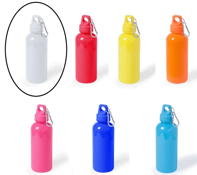 Botella Plástico 600ML Blanco