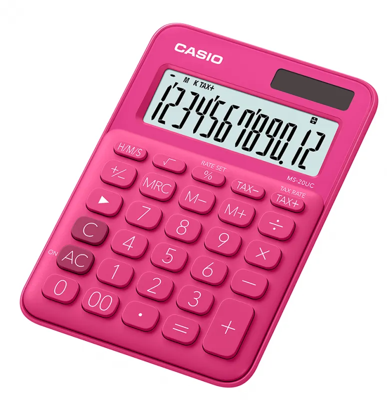 CALCULADORA CASIO MS20UC FUCSIA
