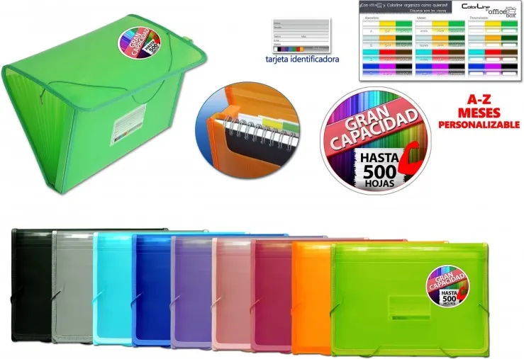 CLASIFICADOR POLIPROPILENO PLUS COLOR LINE