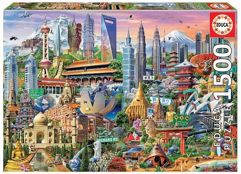 Puzzle 1500 Símbolos de Asia