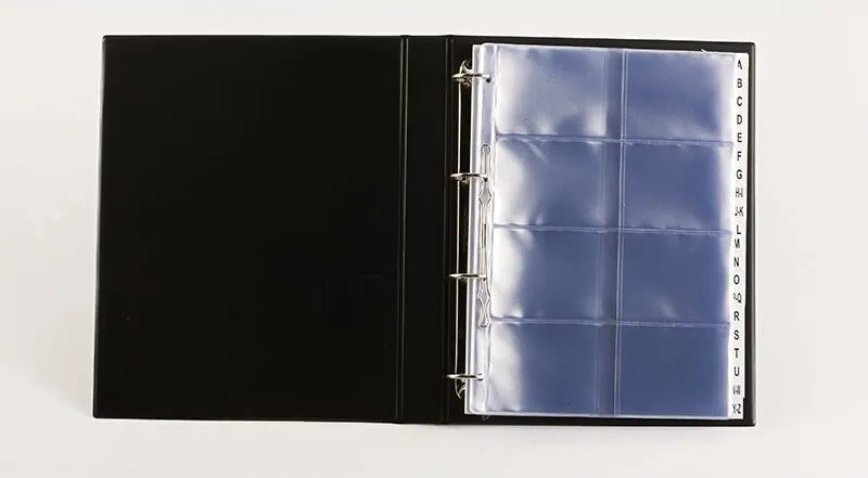 Tarjetero Iberplas A4 4 Anillas 25MM 10 Fundas