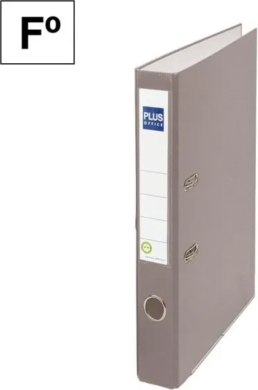 ARCHIVADOR FOLIO PLUS LOMO ESTRECHO GRIS