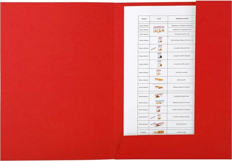 SUBCARPETA EXACOMPTA A4 2 SOLAPAS ROJO