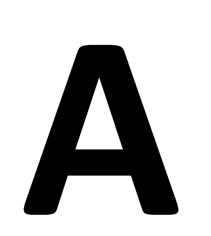 LETRAS TIPO PALO 10cm NEGRO