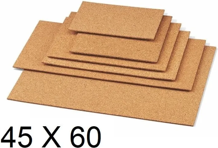 PLANCHA CORCHO 45x60cm ESPESOR 4mm