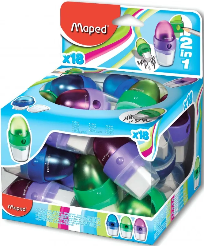 Expositor SACAPUNTAS + GOMA ASTRO