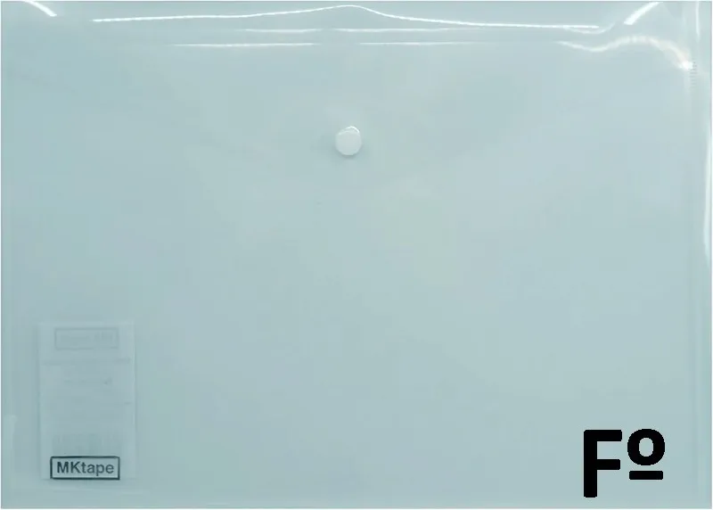 SOBRE BROCHE PP FOLIO TRANSPARENTE