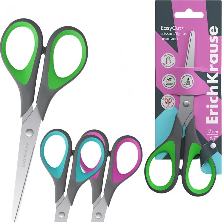 TIJERA ZURDOS 17CM ERICHKRAUSE CORTE FACIL