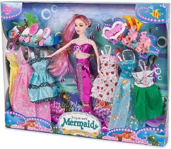 Muñeca Sirenita con Vestidos