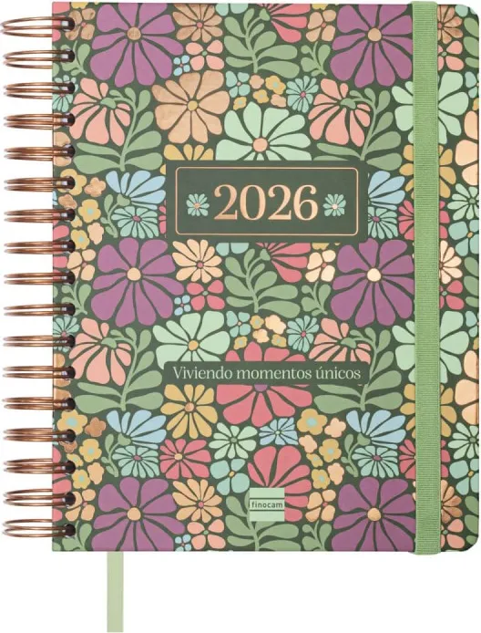 Agenda Finocam 16 Meses Vitae 1/4  Sv  Horiz.verde 25-26