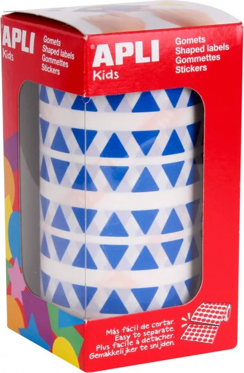 Gomets Rollo Triangulo 10,5MM Azul