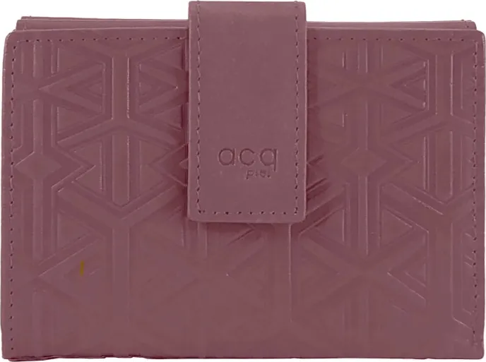 Monedero Piel Minerva 08 Ciruela