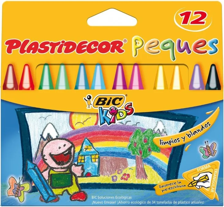 Ceras Plastidecor Peques 12 colores
