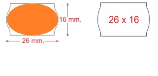 ETIQUETA 26X16 FLUOR Open
