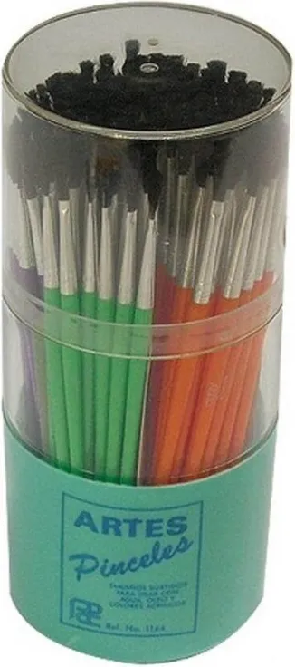 Pinceles Artes Plástico Bote 144 unds
