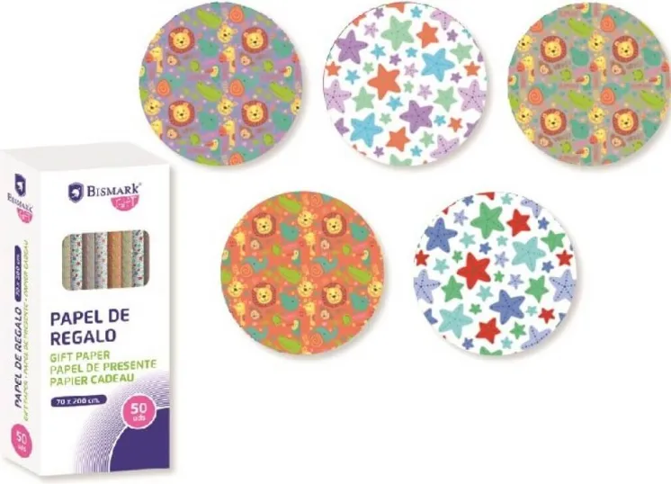 ROLLO PAPEL REGALO 70X200 INFANTIL AVENTURA