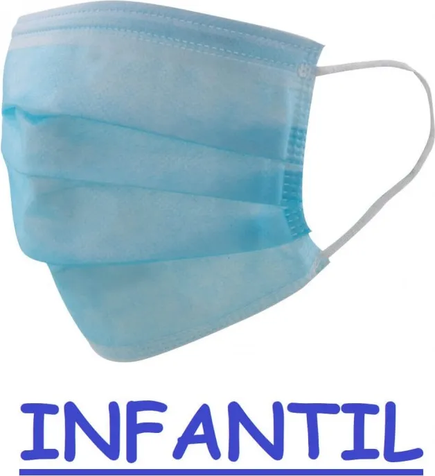 Mascarilla Quirurgica Infantil Azul