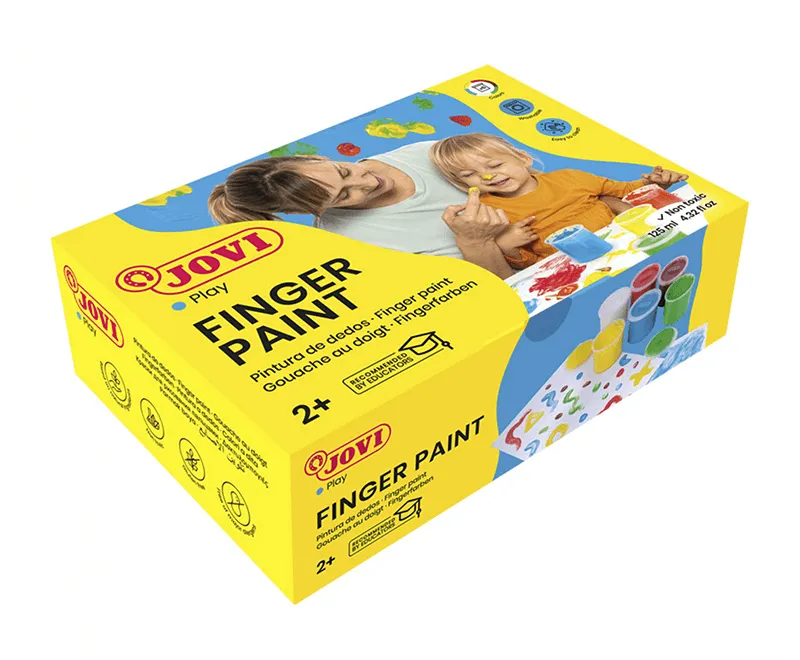 Pintura Dedo Jovi 560S C/6 Colores 125 Ml