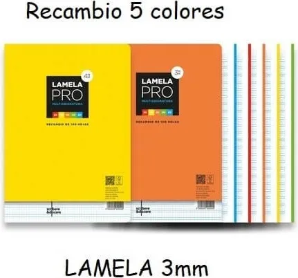 RECAMBIO LAMELA A4 C3 5 COLORES
