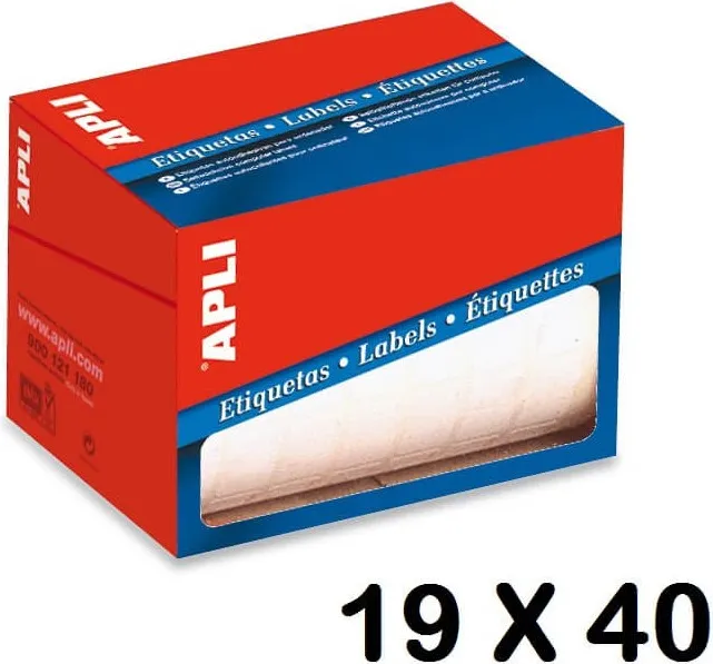 ETIQUETA ROLLO APLI 19X40