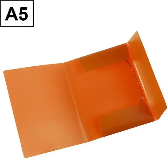 CARPETA POLIPROPILENO A5 SOLAPA NARANJA