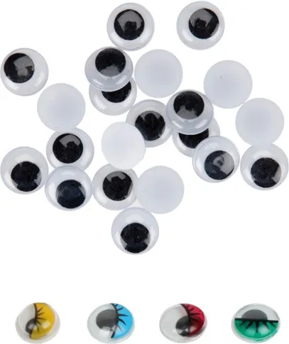 Set APLI Ojos Móviles Adhesivos 10MM 50UNID.