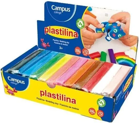 Plastilina Campus Mediana 200G /12U