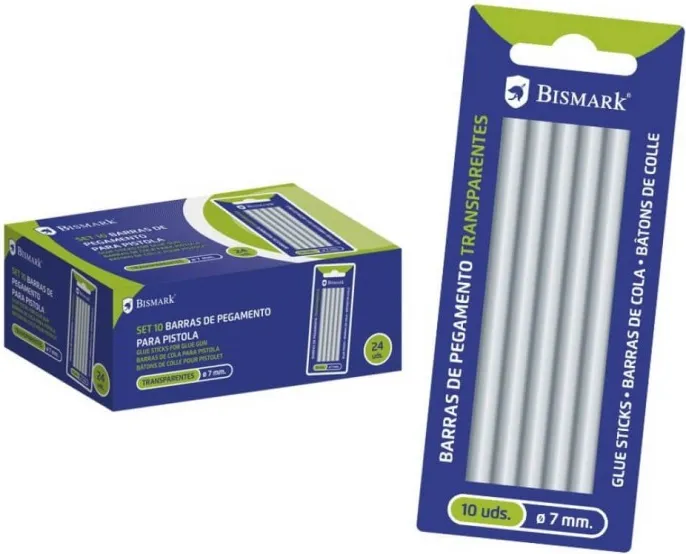 SILICONA TRANSPARENTE  10 BARRAS 7MM