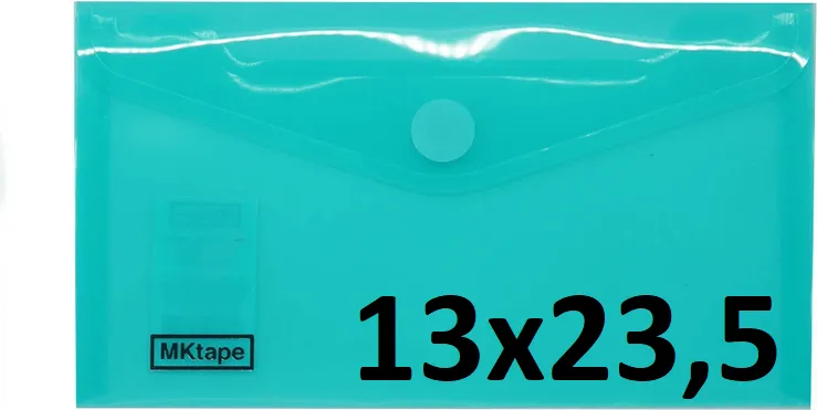 Sobre Velcro Pp Viaje (13X23,5) Verde Pastel