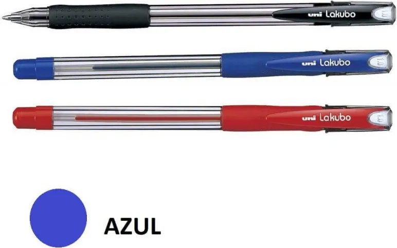 BOLÍGRAFO UNI LAKUBO AZUL