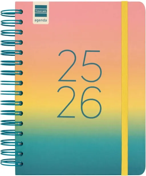 Agenda Finocam Cosmo 1/4 1DP Iris 25-26