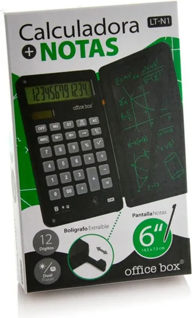 CALCULADORA Y NOTAS 12 DIGITOS LT-N1