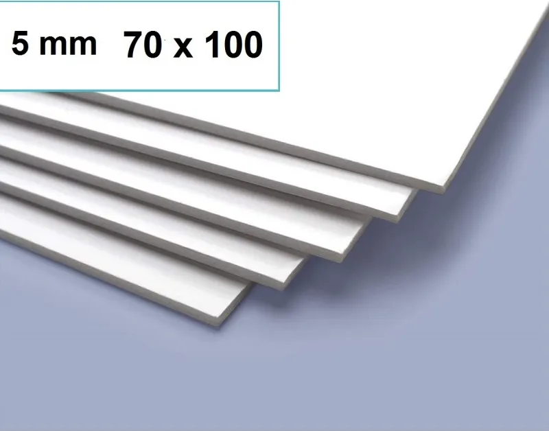 CARTON PLUMA A1 BLANCO 5MM 70x100