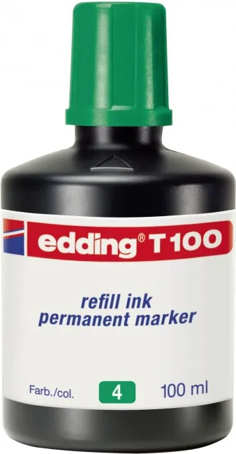 TINTA EDDING FRASCO 100ML VERDE