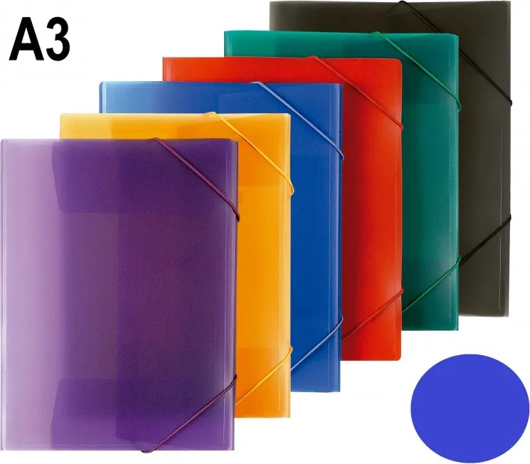 CARPETA POLIPROPILENO A3 SOLAPA COLORES