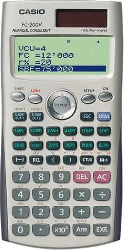 CALCULADORA FINANCIERA CASIO FC-200V