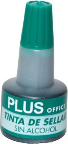 Tinta de Tampón Verde Plus Office 30cc.