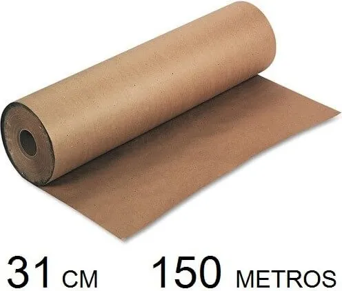 BOBINA PAPEL MARRON 31 CM 150M