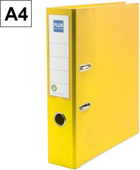 ARCHIVADOR A4 PLUS LOMO ANCHO AMARILLO