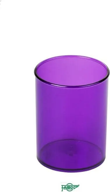 CUBILETE TRANSPARENTE VIOLETA