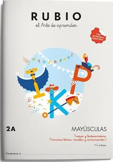 Cuaderno Rubio Mayúsculas 2A