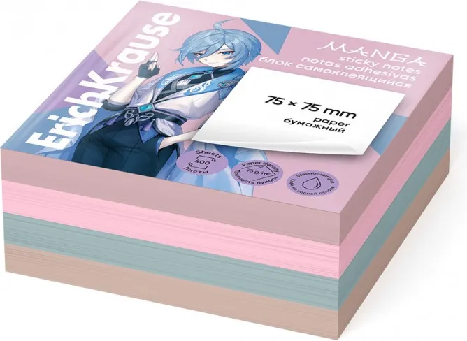 NOTAS ADHESIVAS CUBO 75X75 MANGA