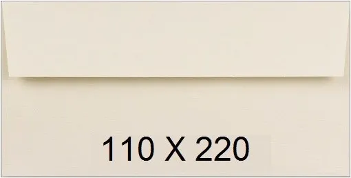 SOBRES SAM VERJURADO 110X220 BLANCO