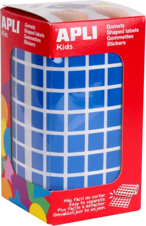 GOMETS ROLLO CUADRADO 10mm AZUL