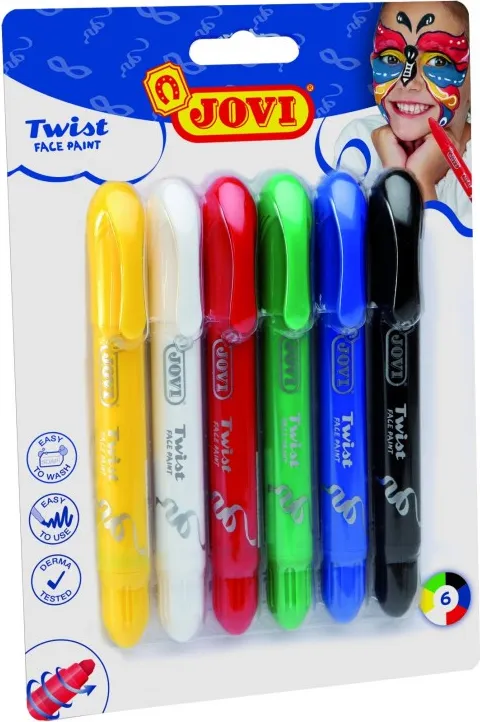 MAQUILLAJE JOVI LAPIZ TWIST 6 COLORES