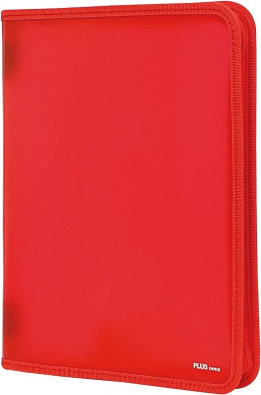 CARPETA CREMALLERA PLUS A4 ROJO